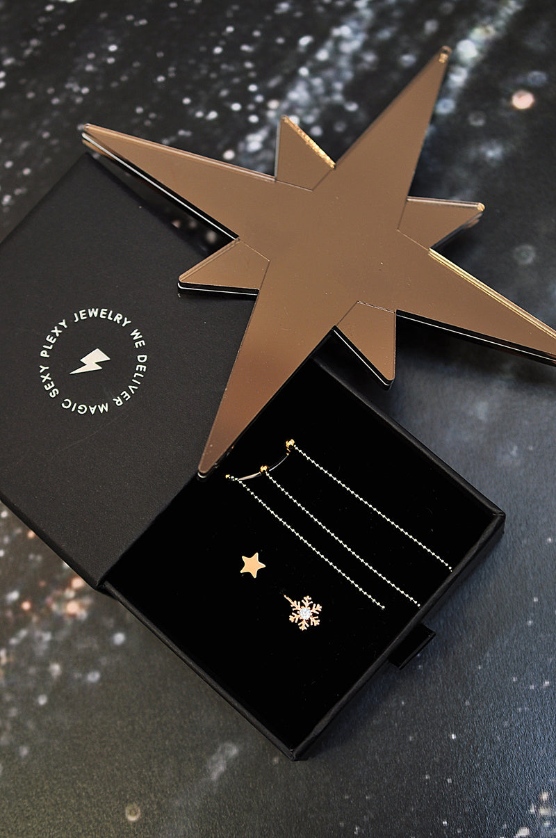 GIFT BOX snow shower rosegold magic