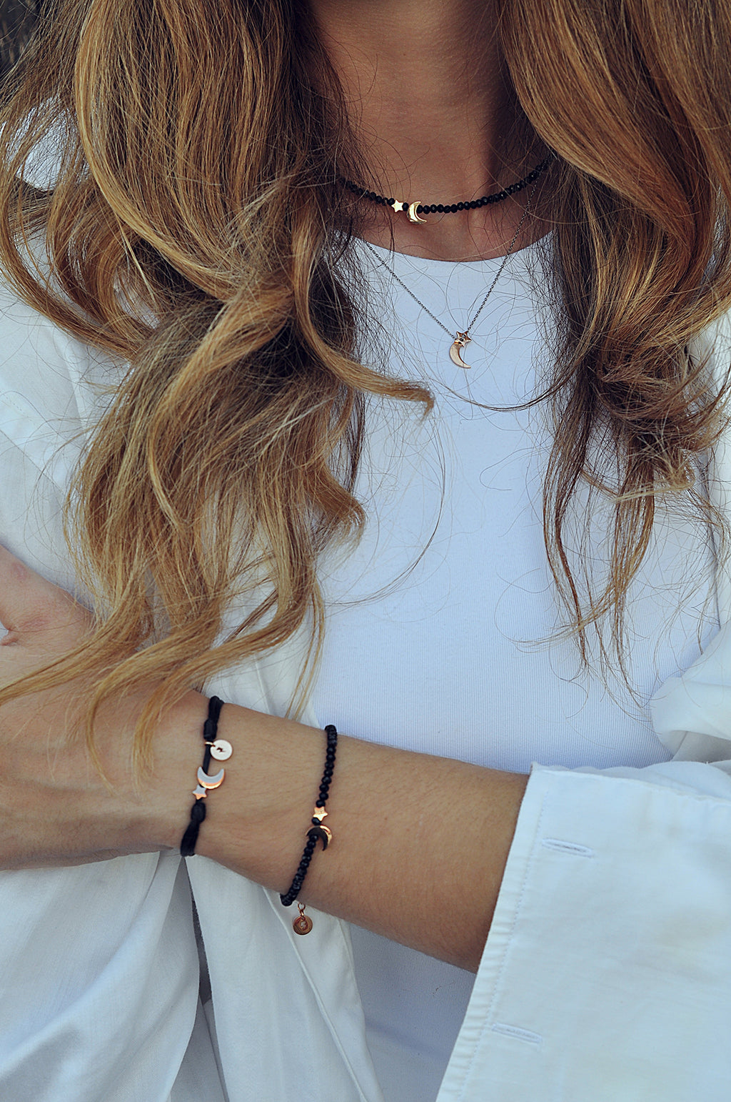 MOON & STAR bead bracelet