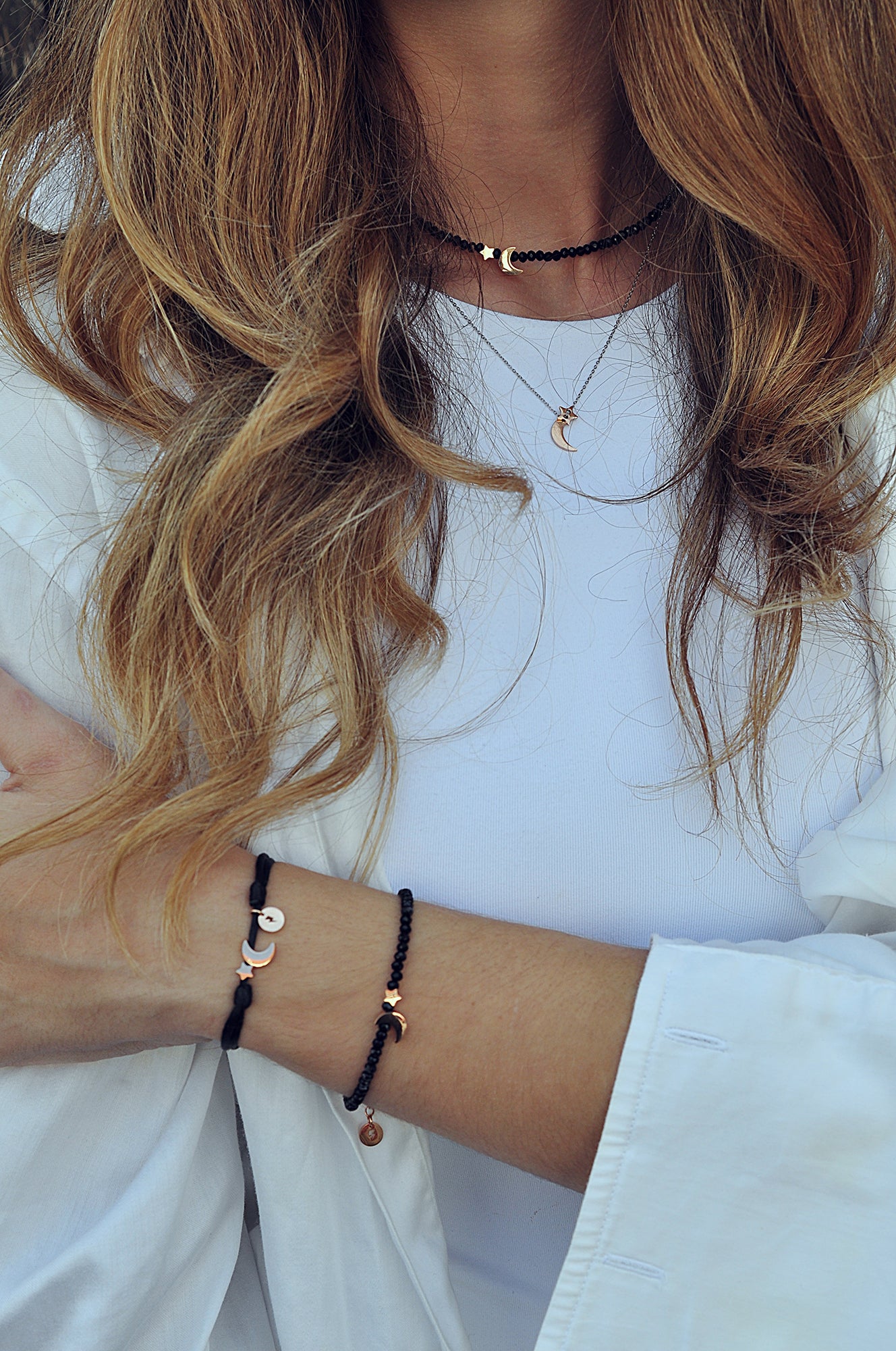 MOON & STAR bead bracelet