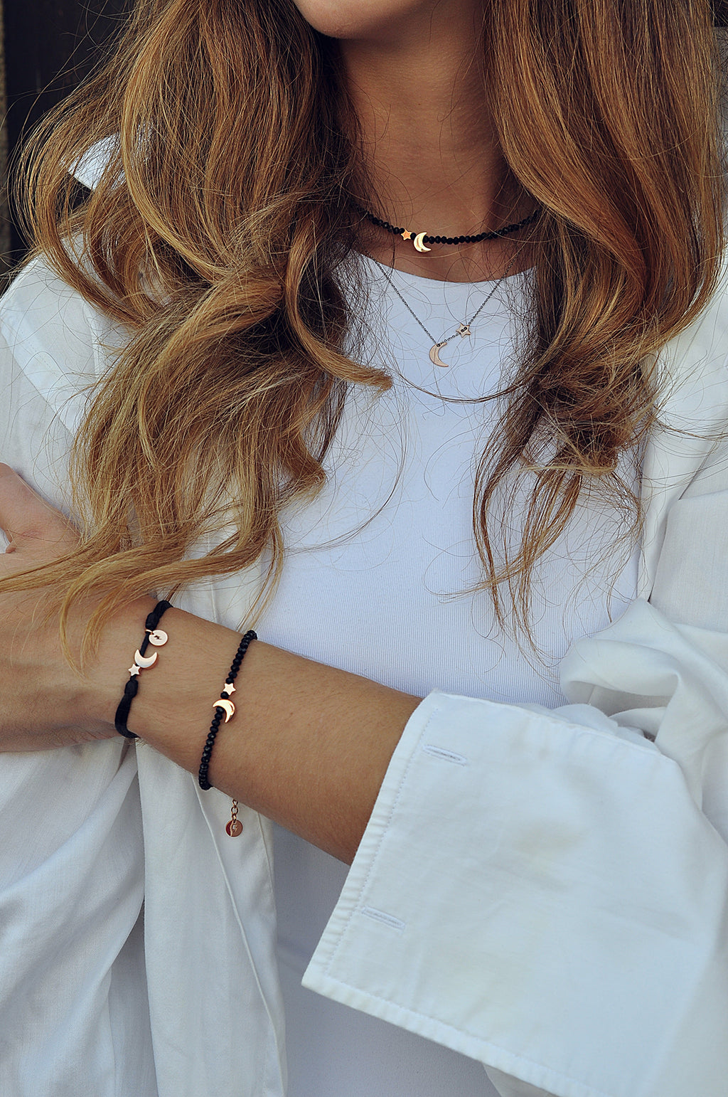 MOON &amp; STAR Seidenarmband