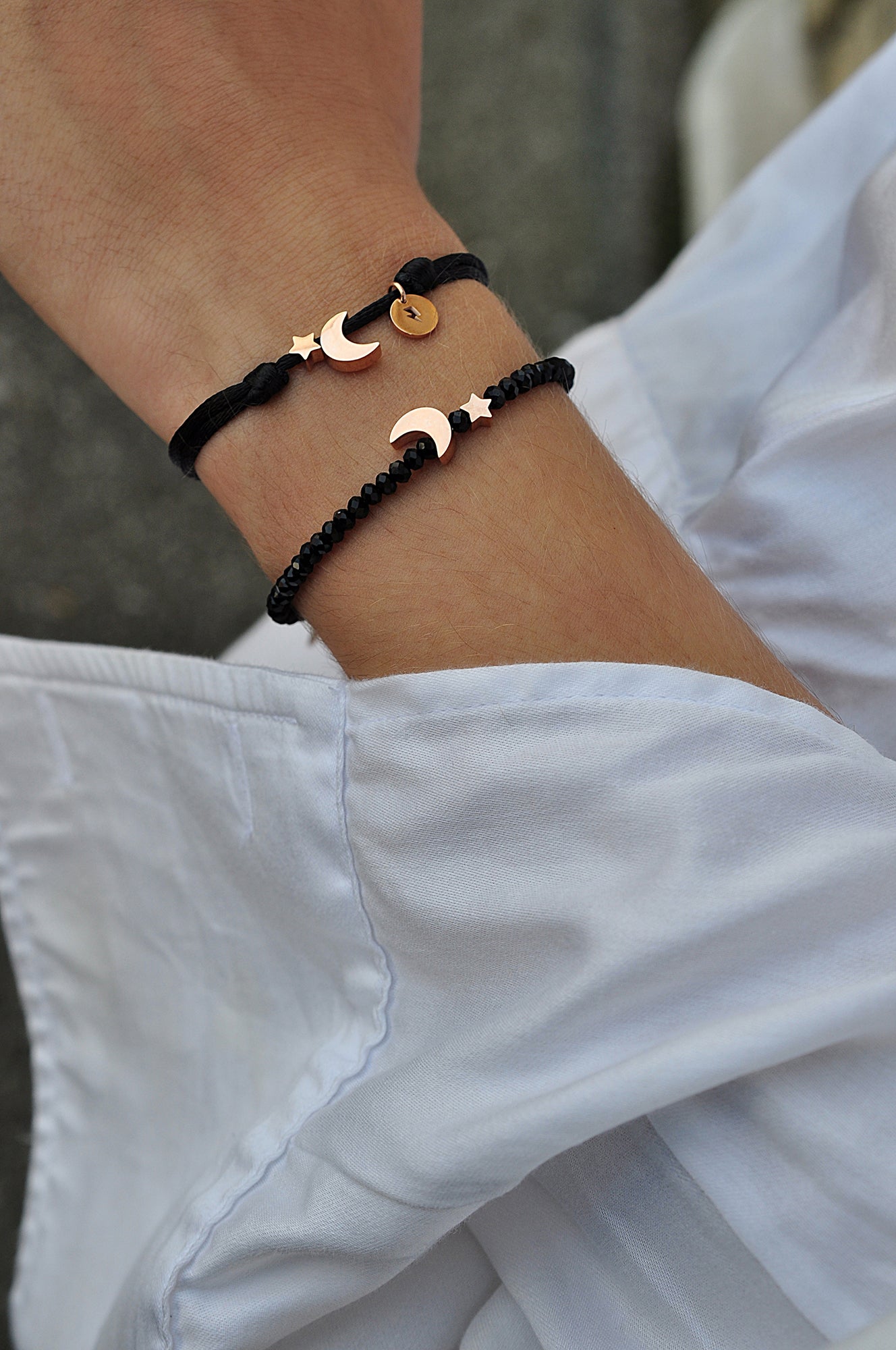 MOON &amp; STAR Seidenarmband