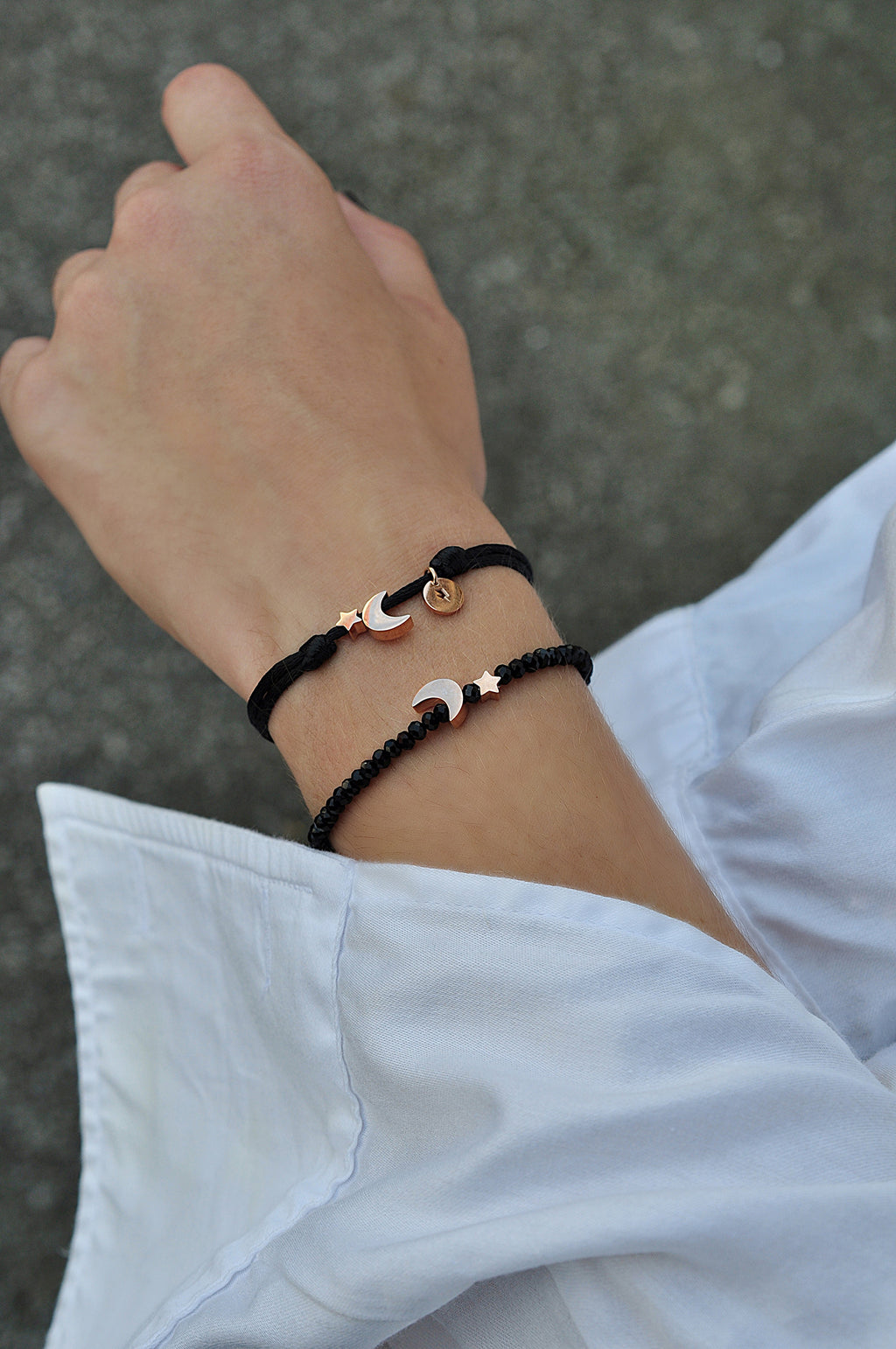 MOON & STAR bead bracelet