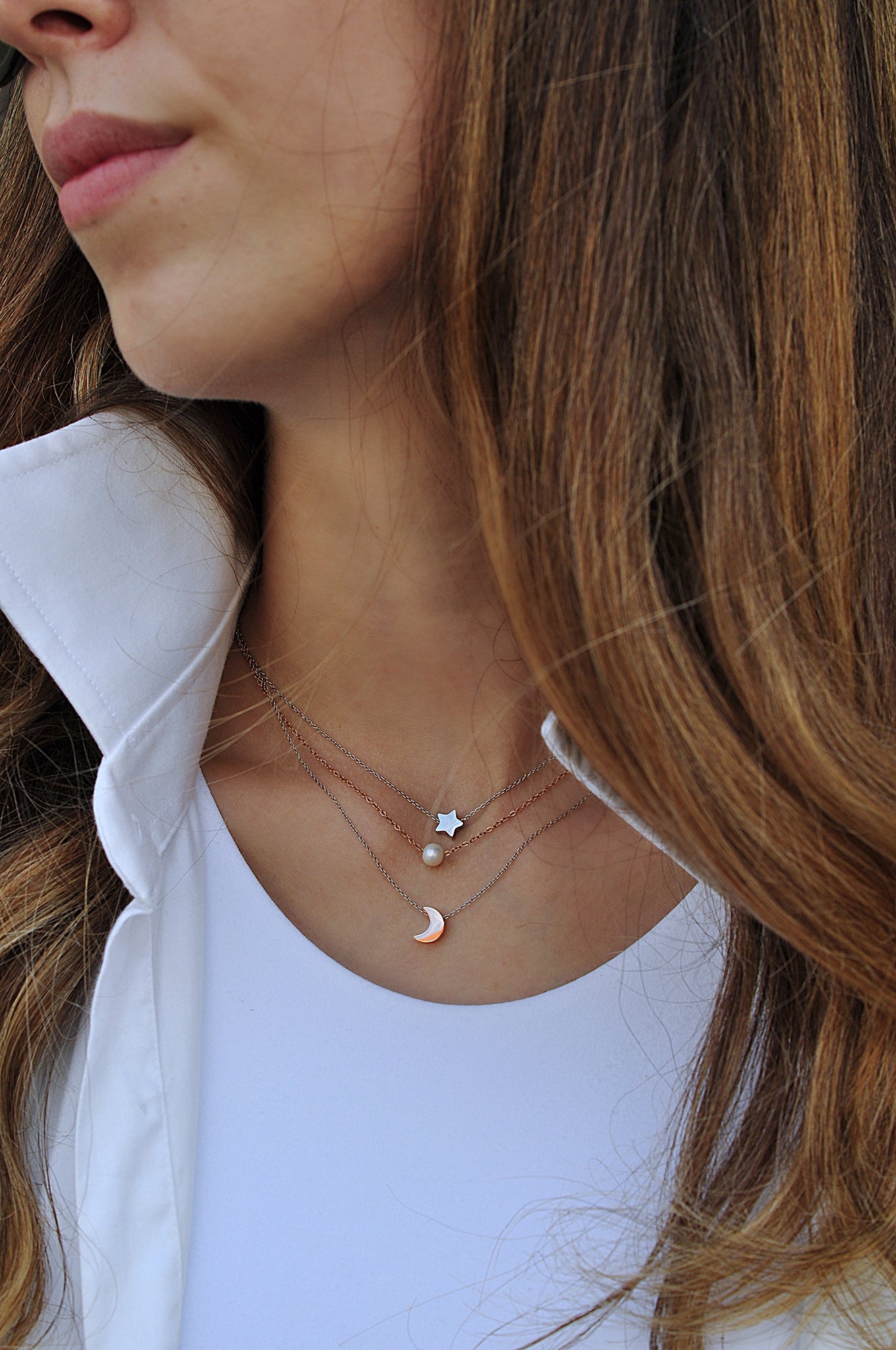 MOONCHILD triple necklace