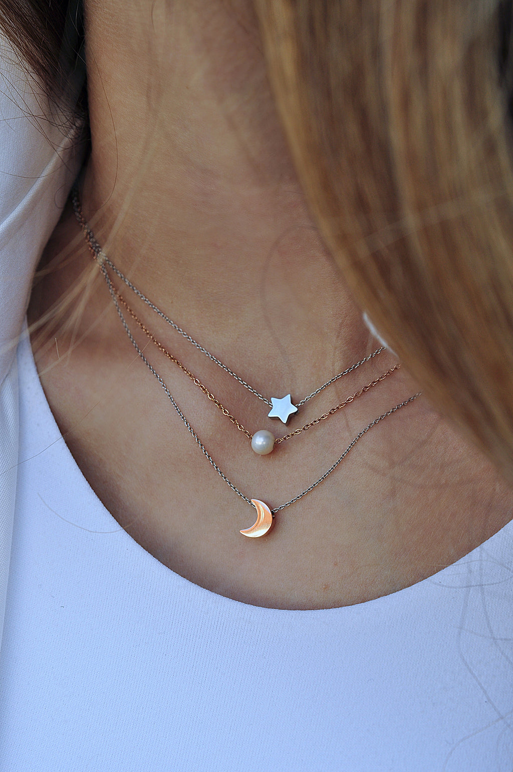 MOONCHILD triple necklace