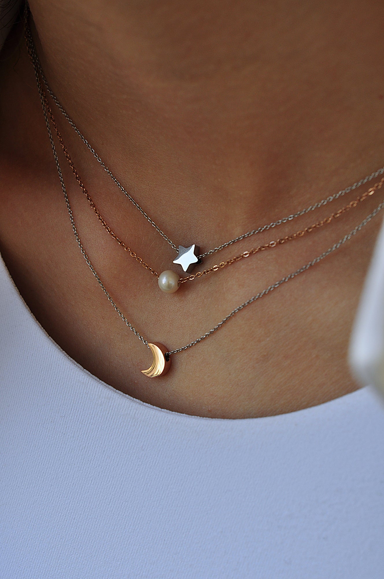 MOONCHILD triple necklace
