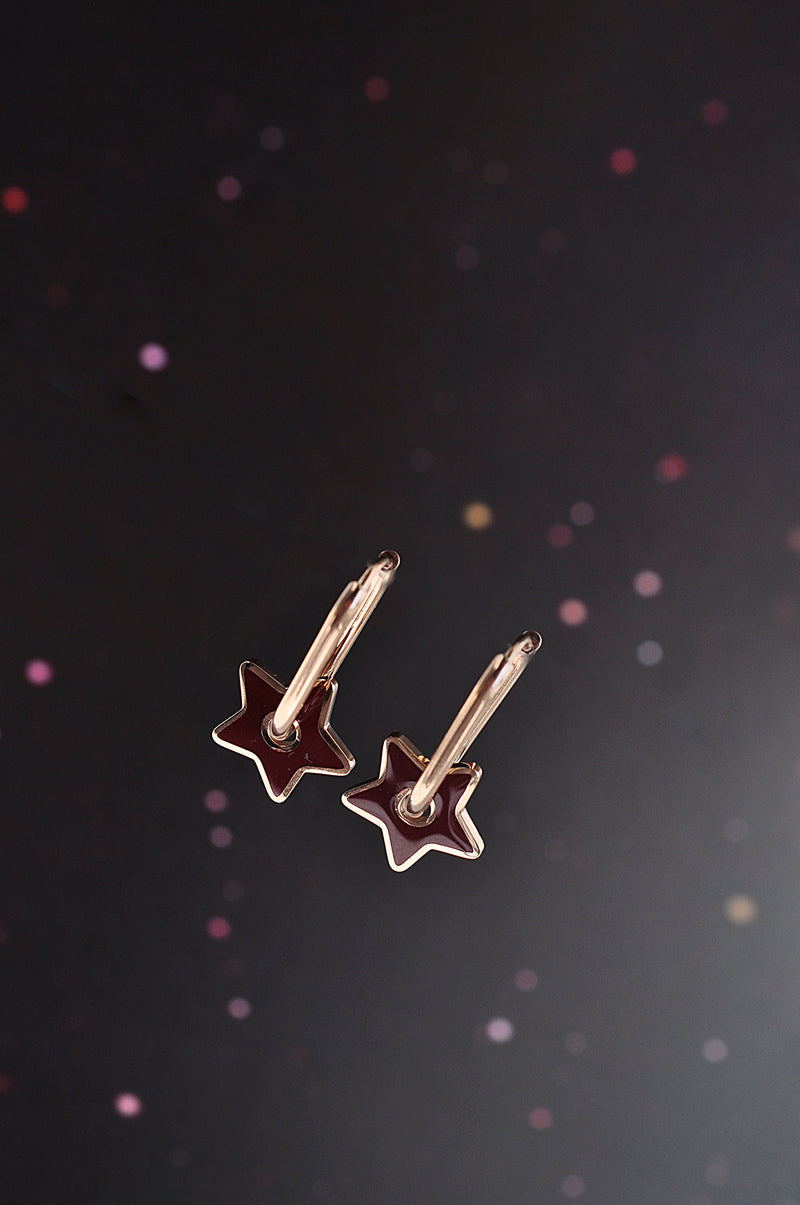 BURGUNDY STAR oval hoops / BURGUNDY STAR ovalni ringovi