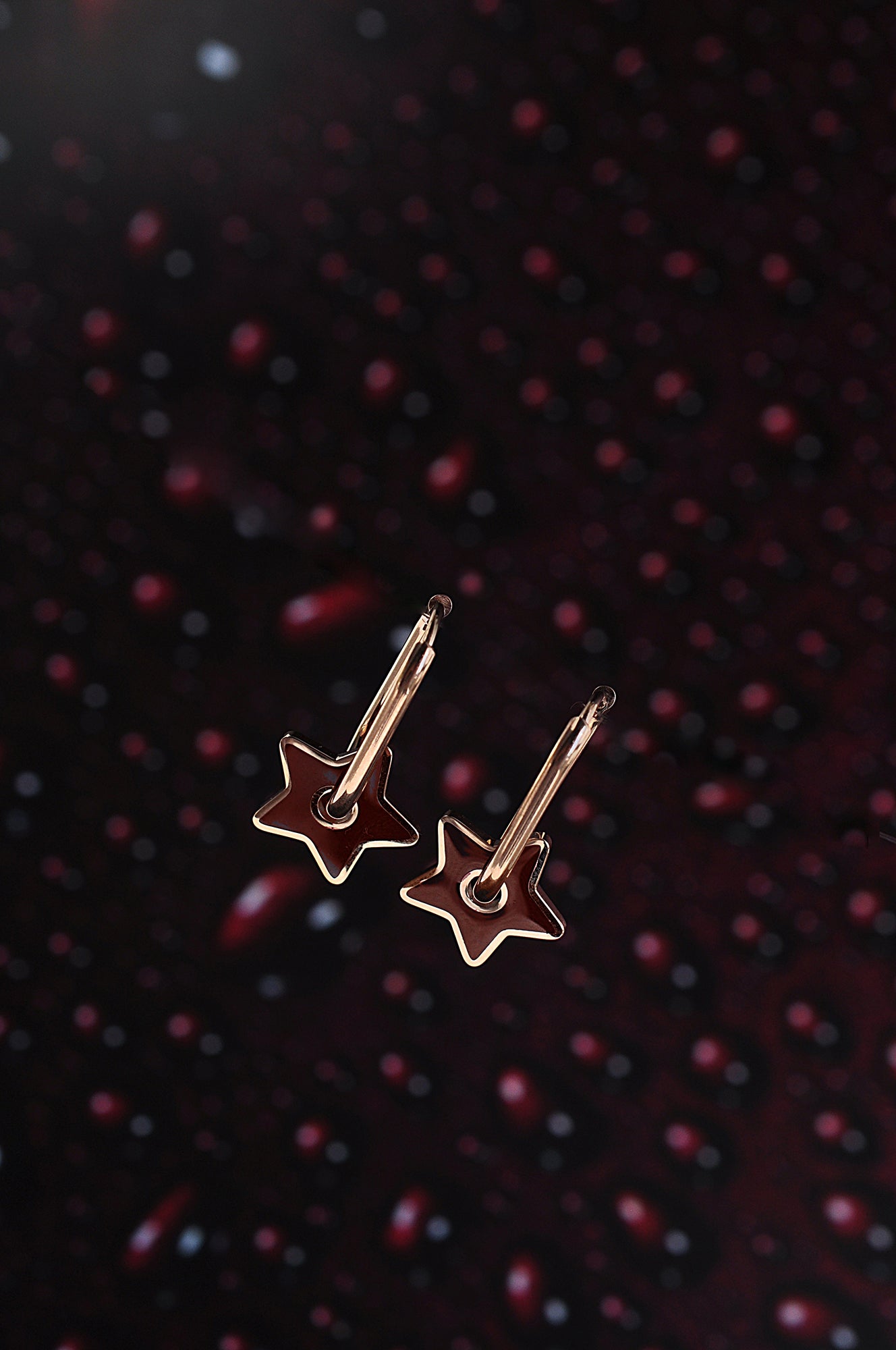 BURGUNDY STAR oval hoops / BURGUNDY STAR ovalni ringovi