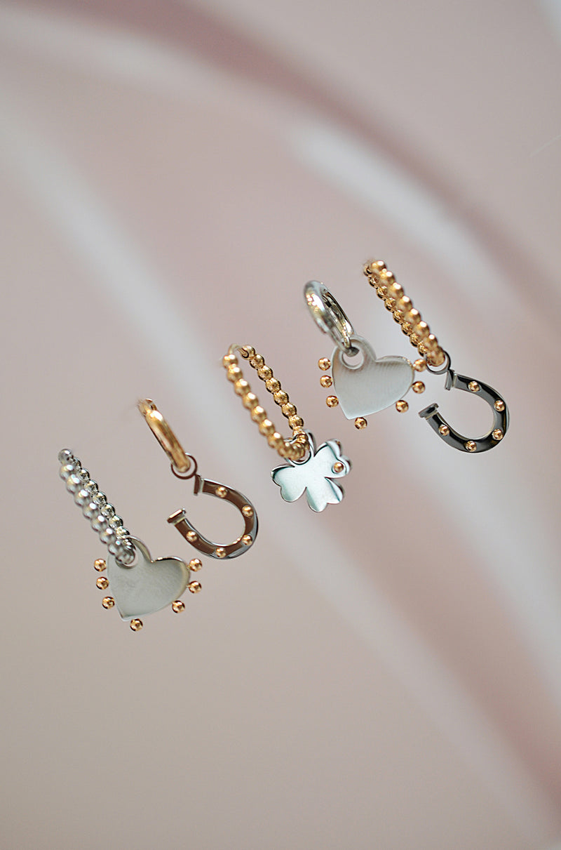 HORSE WHISPERER drop oval hoops