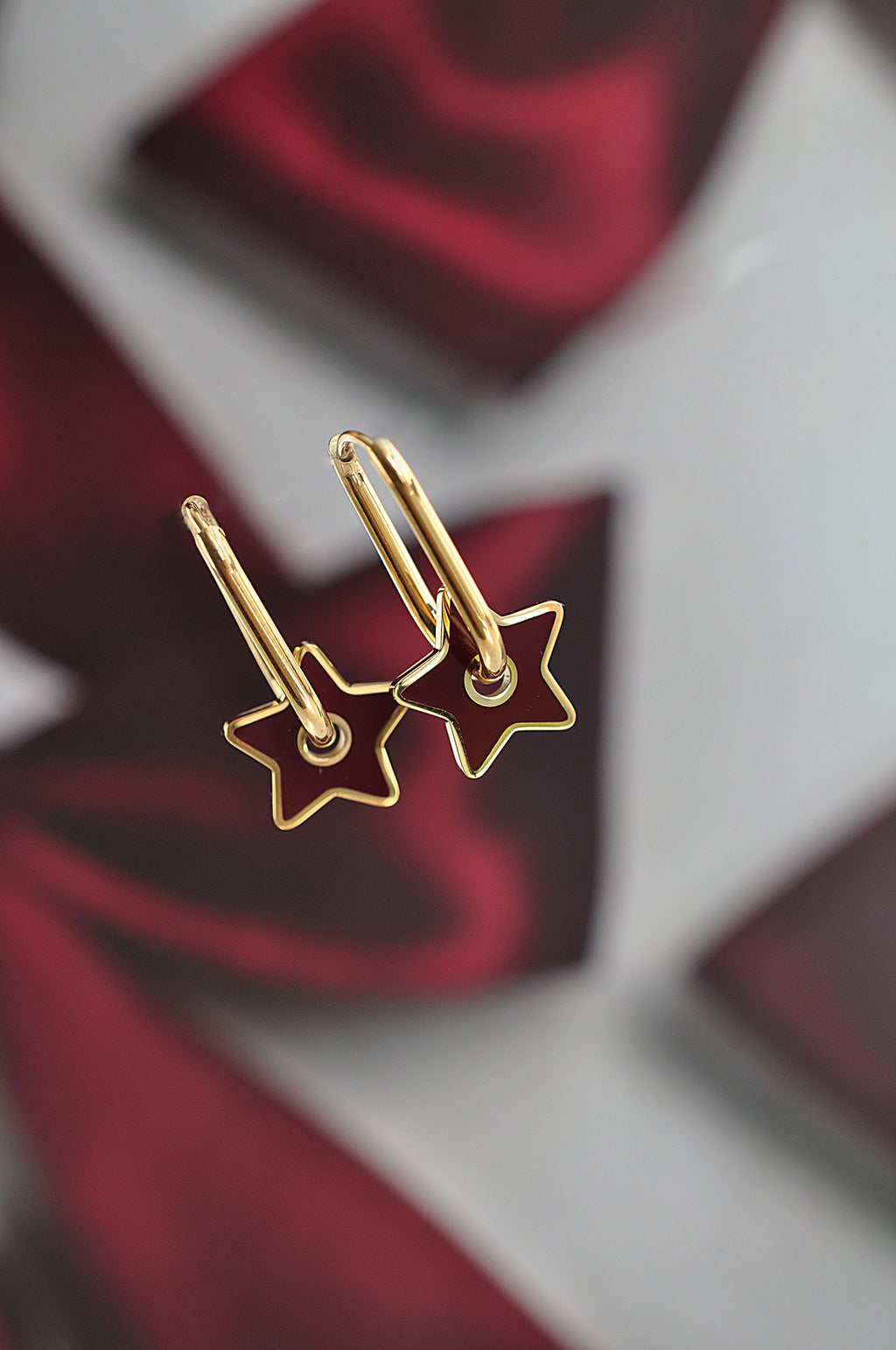 BURGUNDY STAR oval hoops / BURGUNDY STAR ovalni ringovi