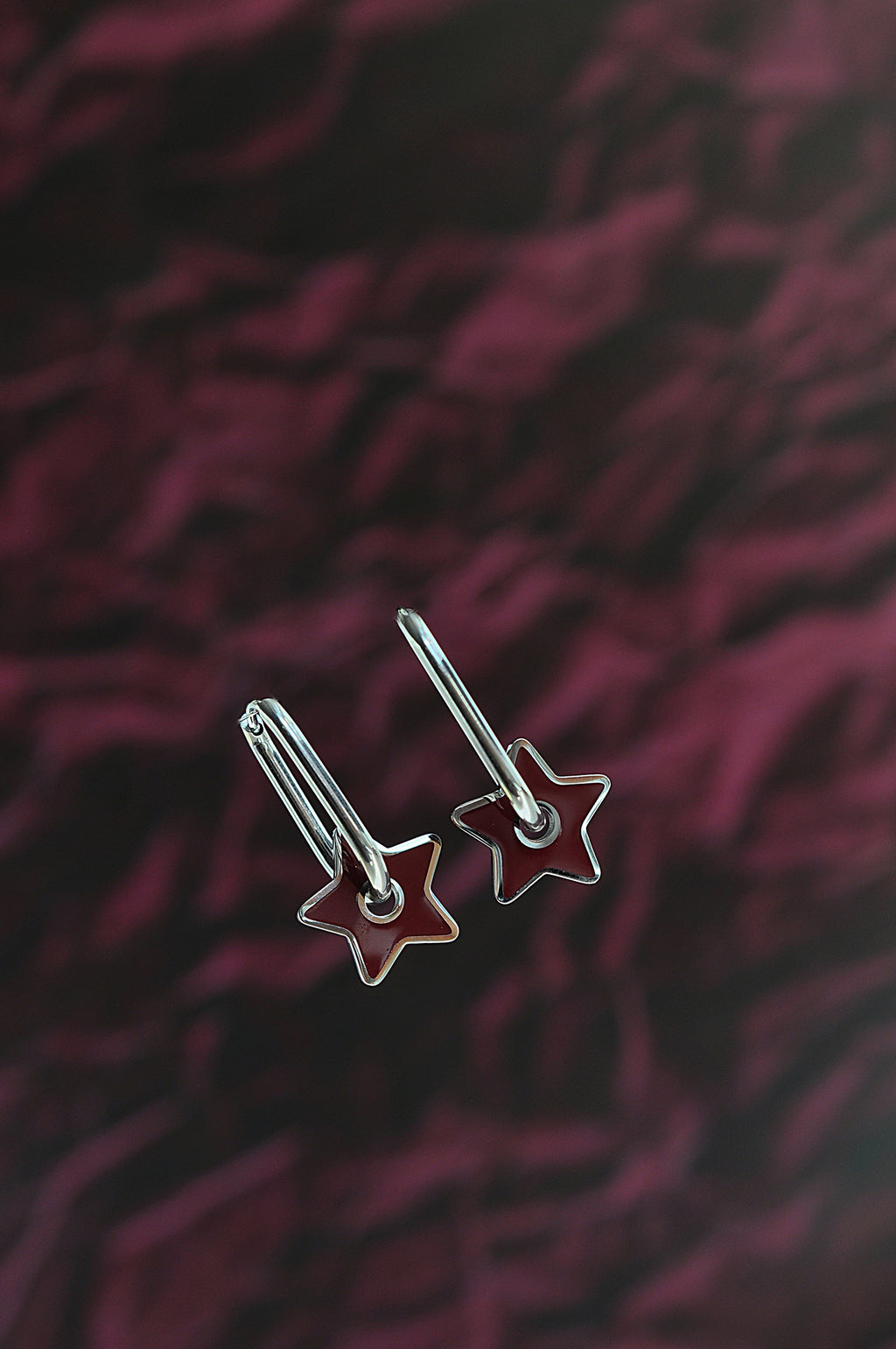 BURGUNDY STAR oval hoops / BURGUNDY STAR ovalni ringovi