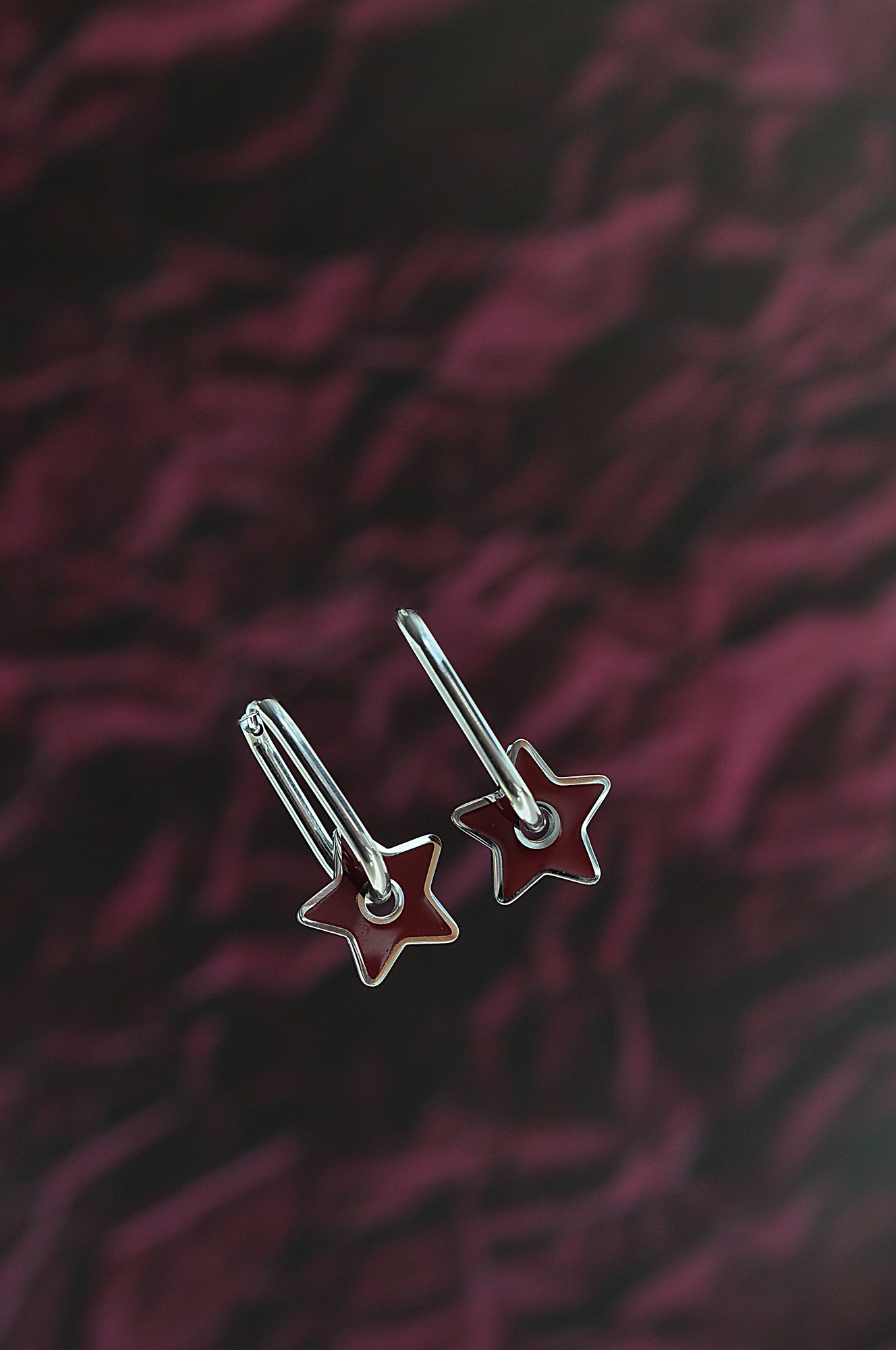 BURGUNDY STAR oval hoops / BURGUNDY STAR ovalni ringovi