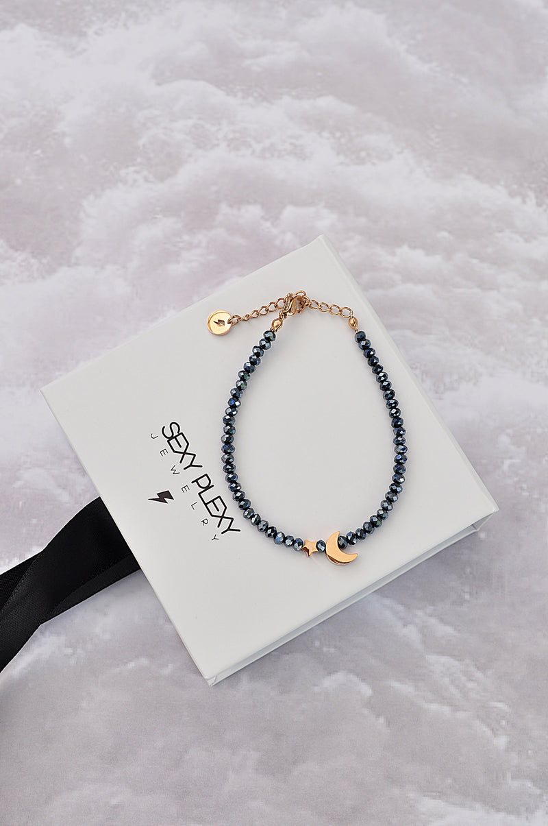 MOON & STAR bead bracelet