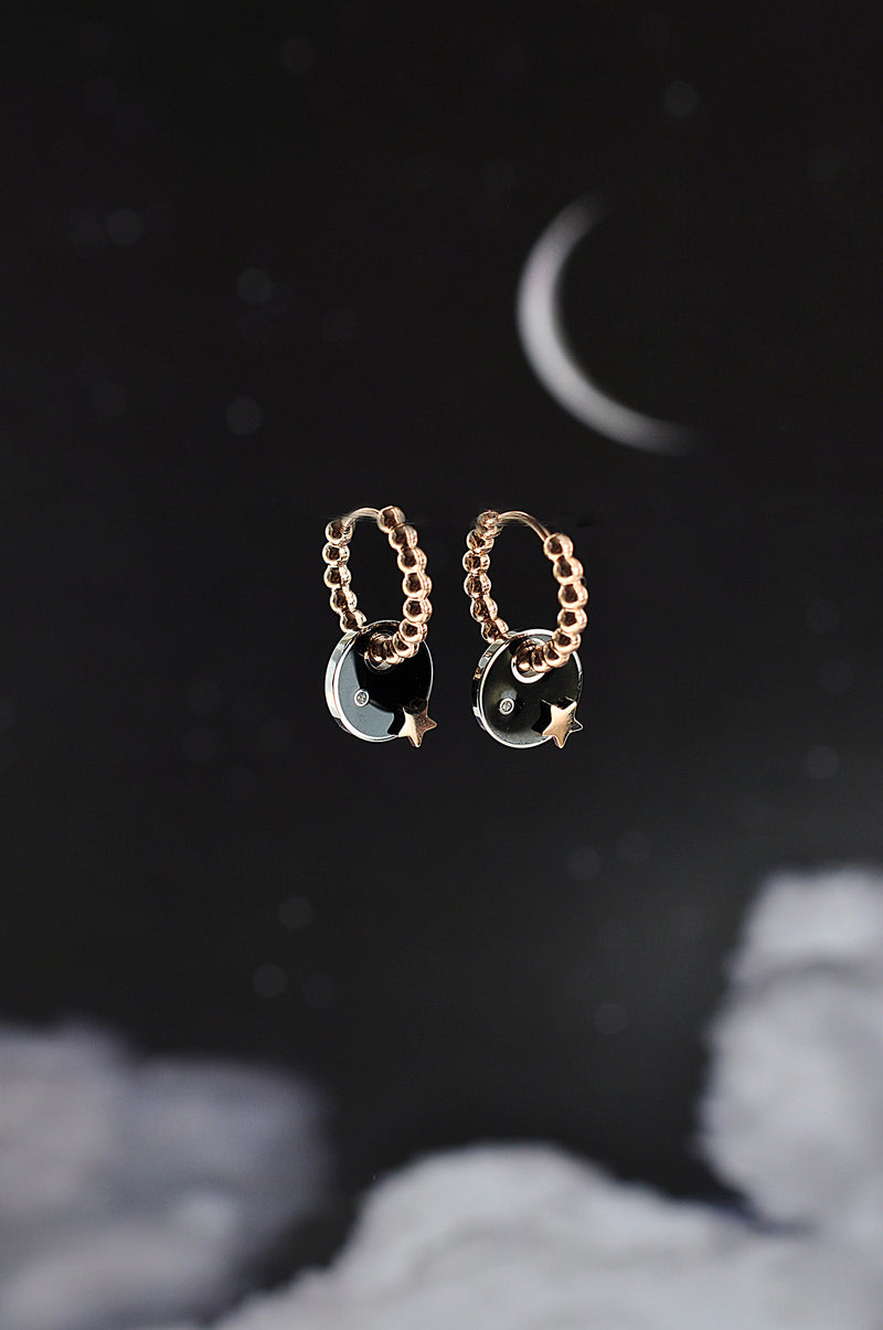 GREAT DARK SPOT dot classic hoops / GREAT DARK SPOT dot klasični ringovi