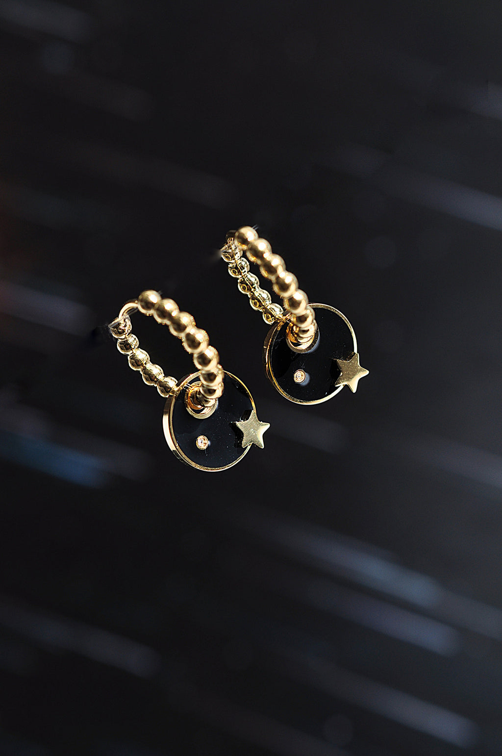 GREAT DARK SPOT dot classic hoops / GREAT DARK SPOT dot klasični ringovi