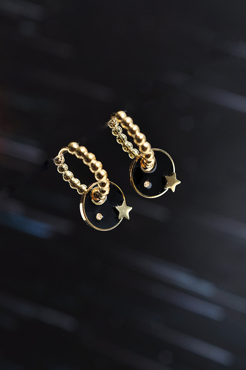 GREAT DARK SPOT dot classic hoops / GREAT DARK SPOT dot klasični ringovi