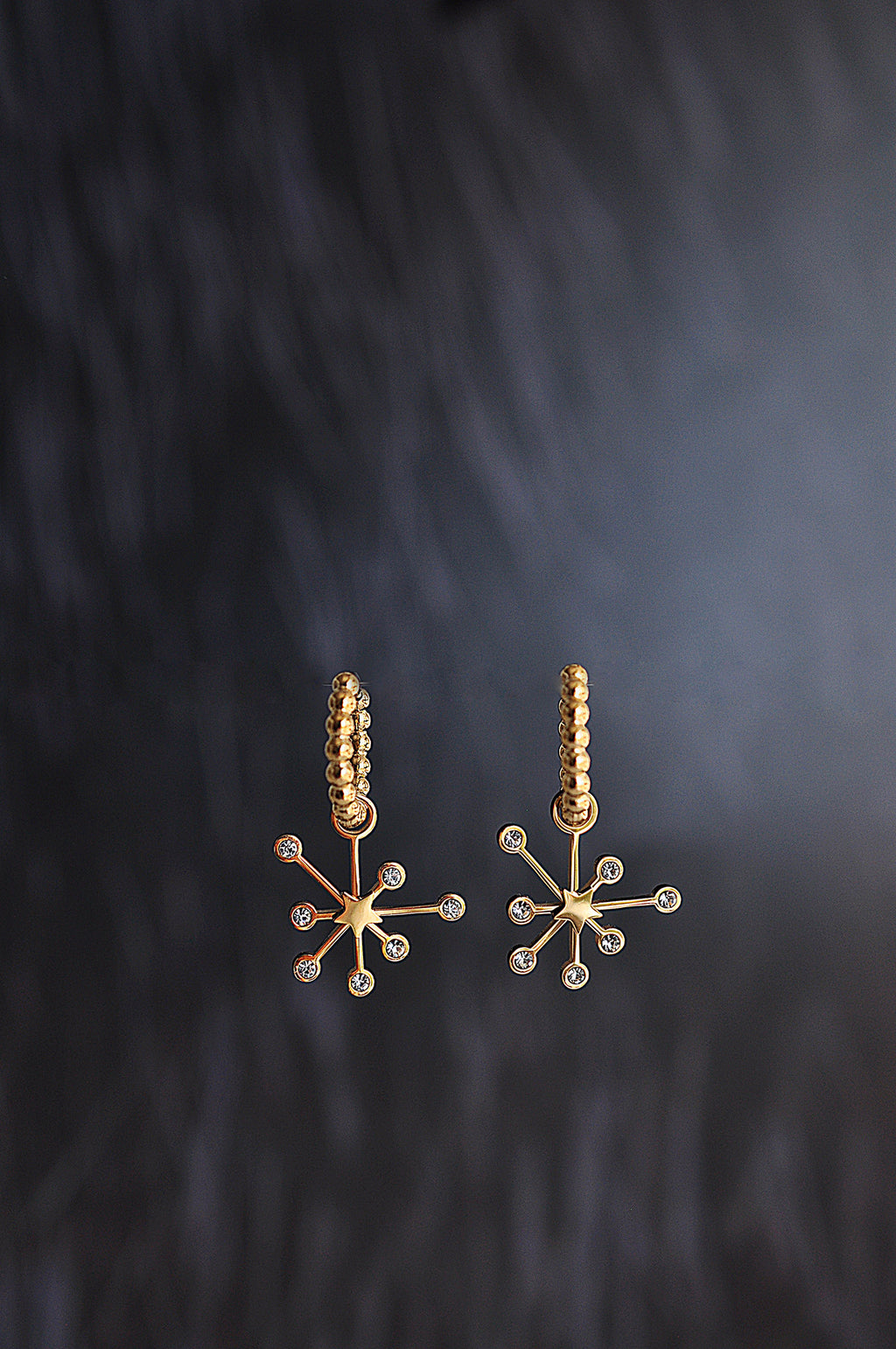 NIGHT SPARK dot classic hoops / NIGHT SPARK dot klasični ringovi