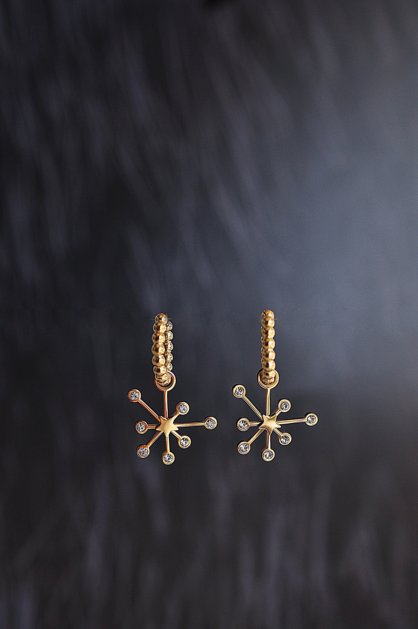 NIGHT SPARK dot classic hoops / NIGHT SPARK dot klasični ringovi