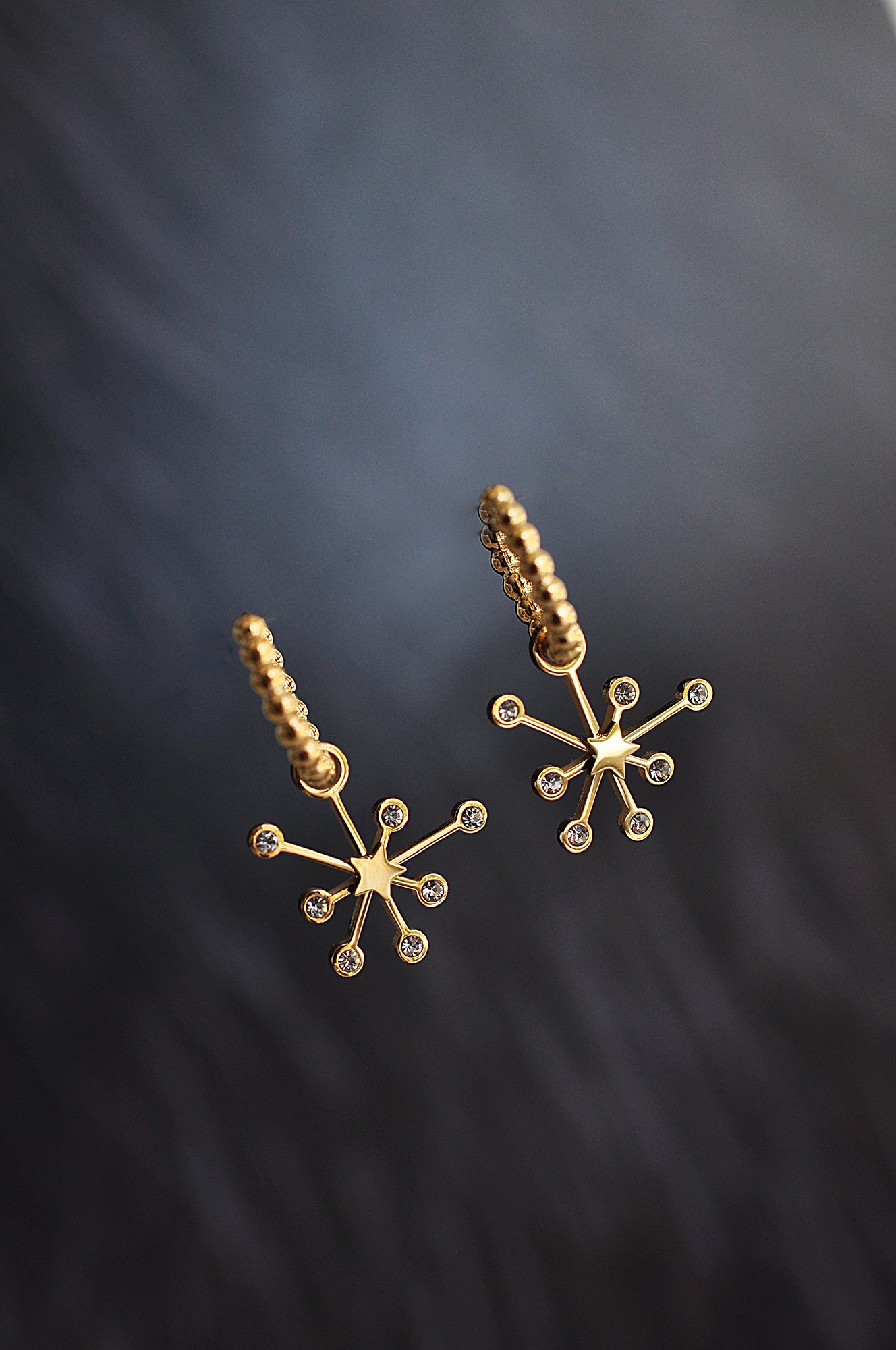 NIGHT SPARK dot classic hoops / NIGHT SPARK dot klasični ringovi