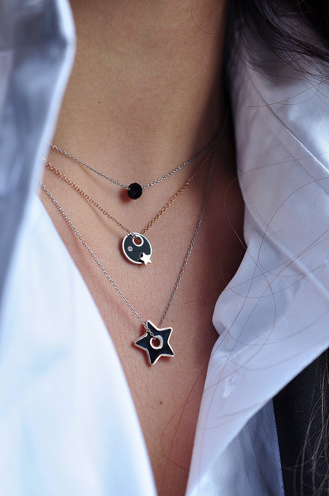 COSMOS dreifache Halskette / COSMOS trostruka ogrlica