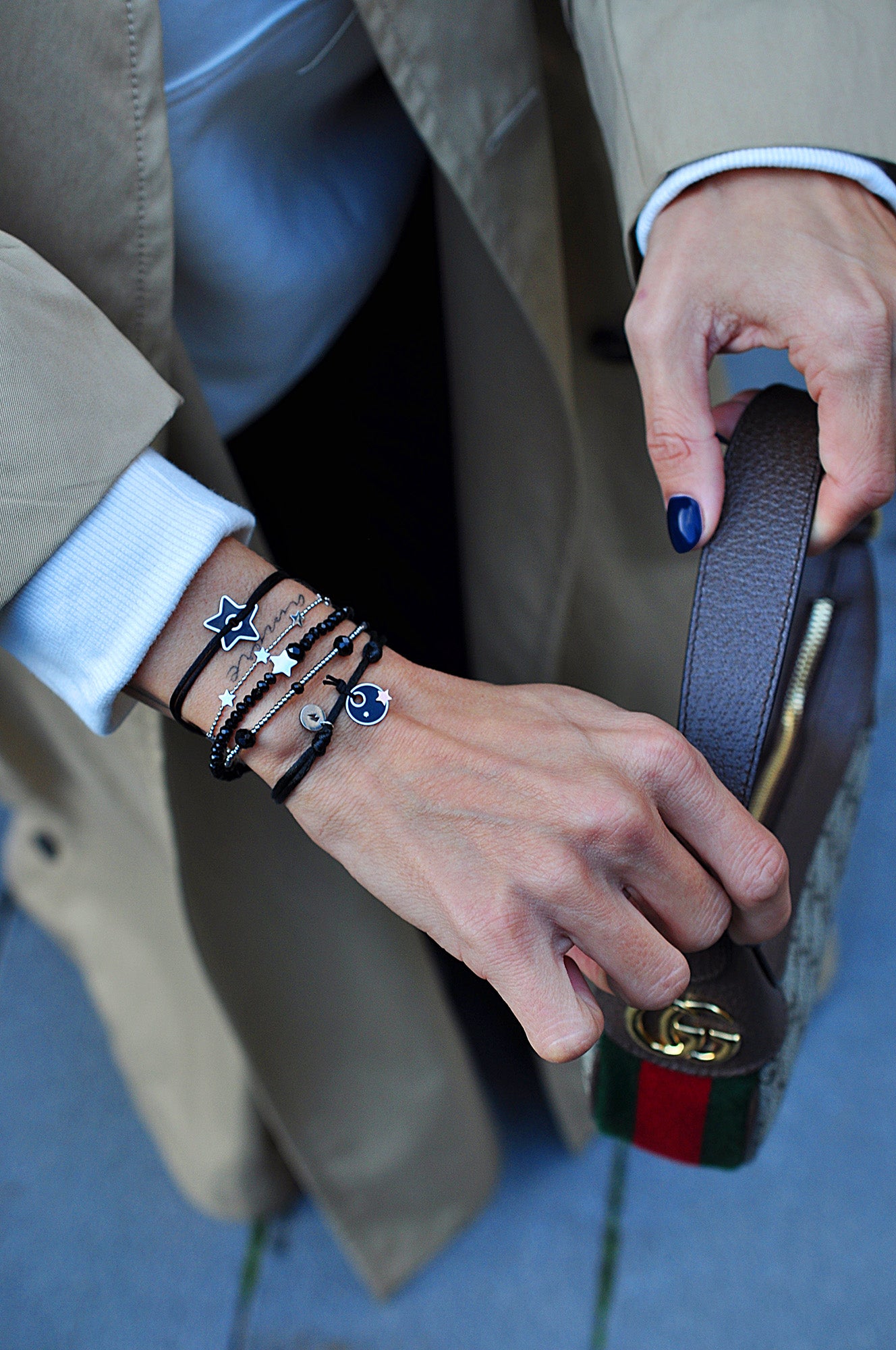 Svilena zapestnica THE GREAT DARK SPOT / TEH GREAT DARK SPOT svilena narukvica