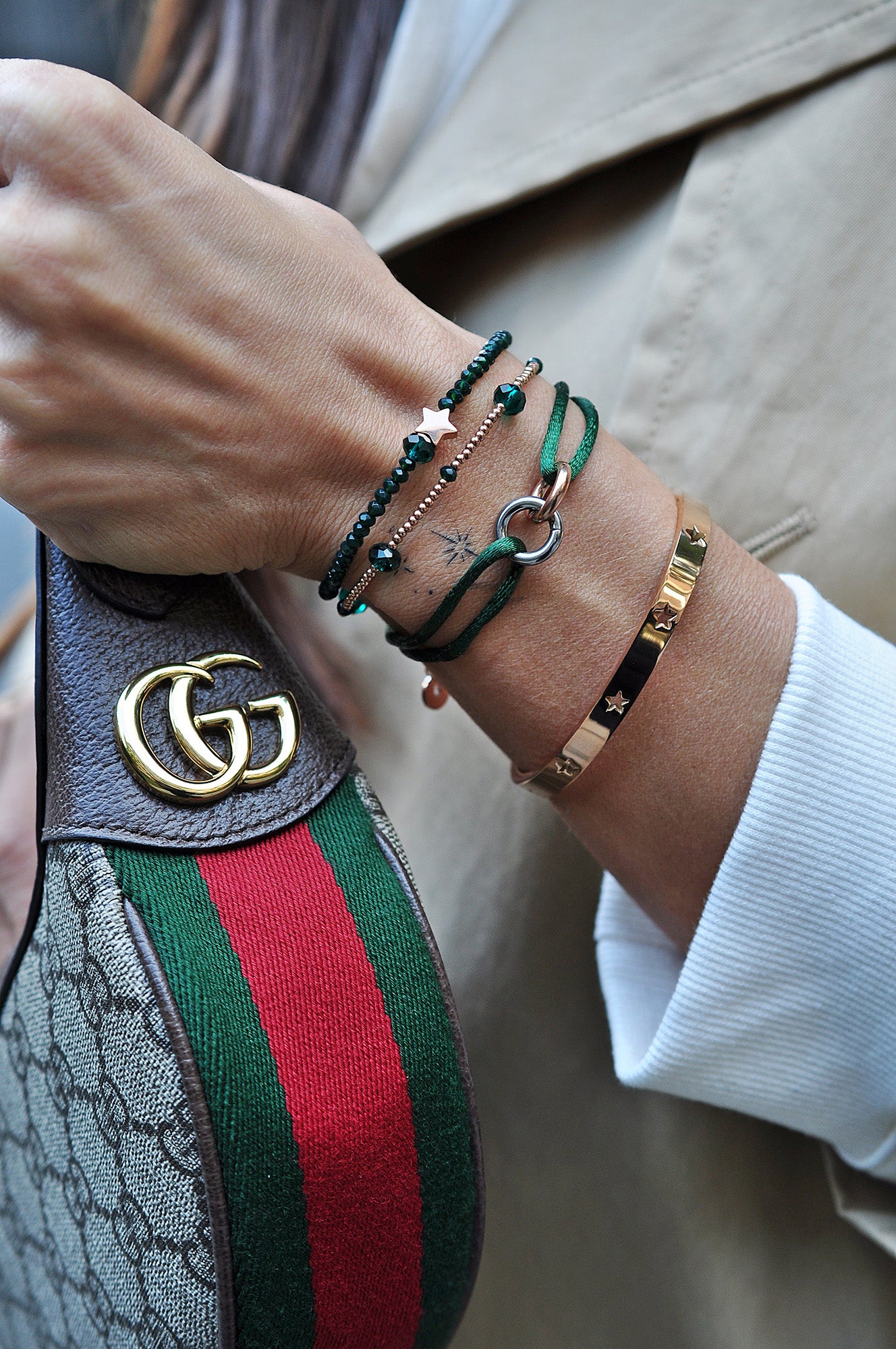 FOREVER svilena zapestnica / FOREVER silk bracelet 