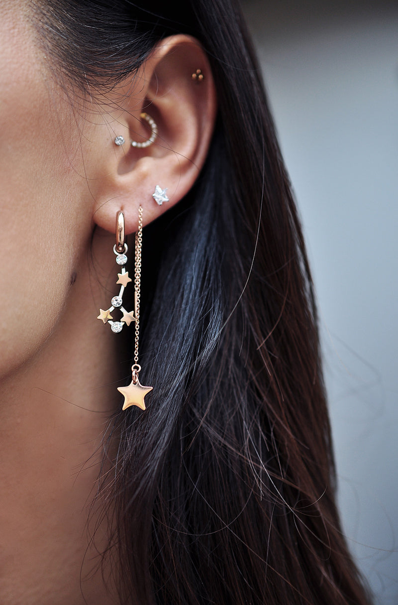 THUNDER&STAR chain earrings