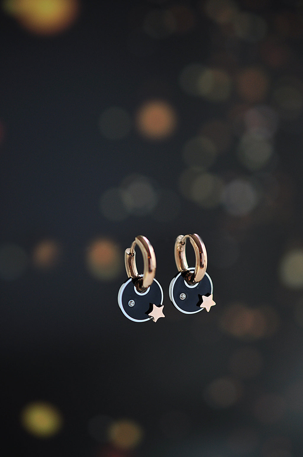 THE GREAT DARK SPOT mini hoops / THE GREAT DARK SPOT mini ringovi