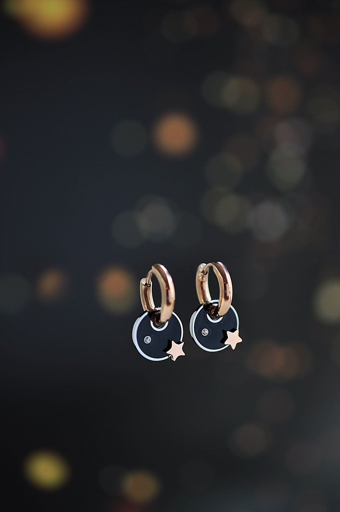 THE GREAT DARK SPOT mini hoops / THE GREAT DARK SPOT mini ringovi