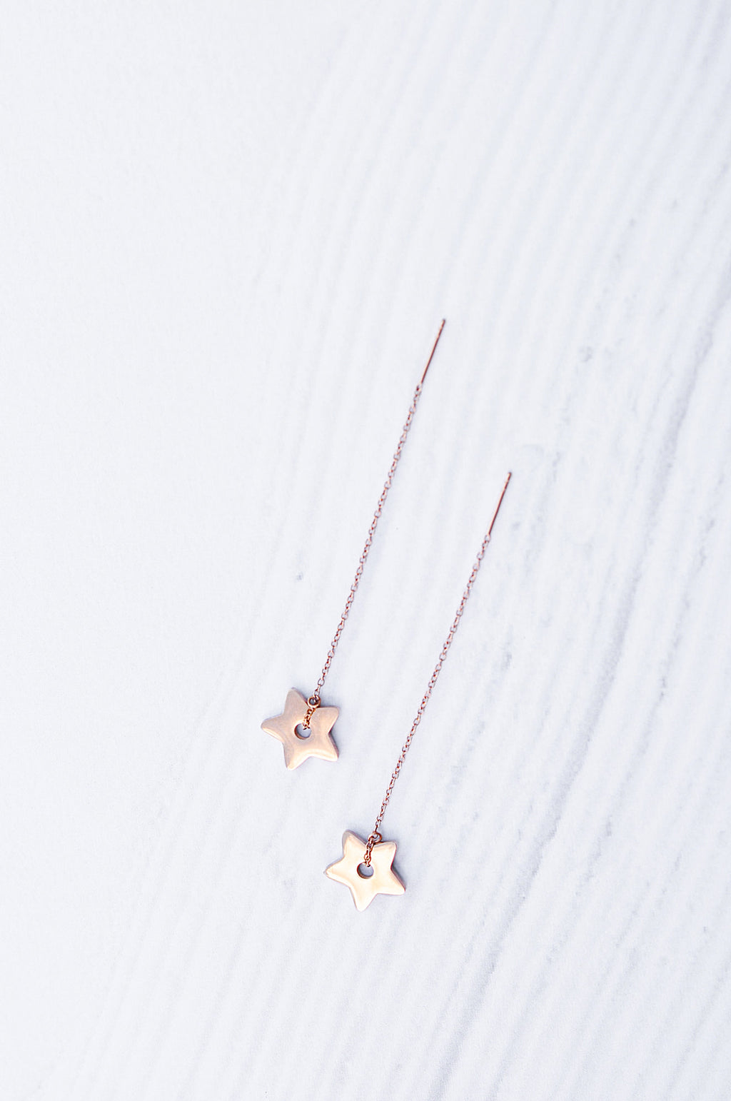 TURQUOISE STAR chain earrings