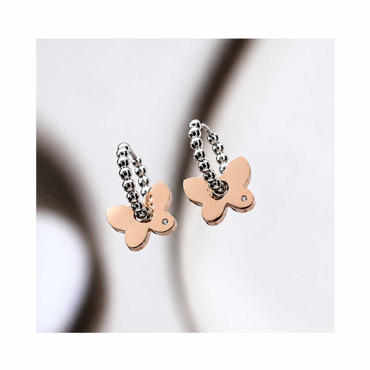 BUTTERFLY dot classic hoops / BUTTERFLY dot klasični ringovi