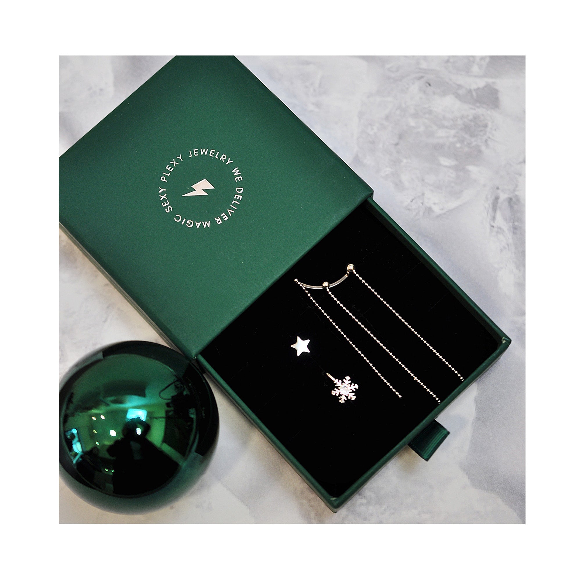 GIFT BOX snow shower silver magic