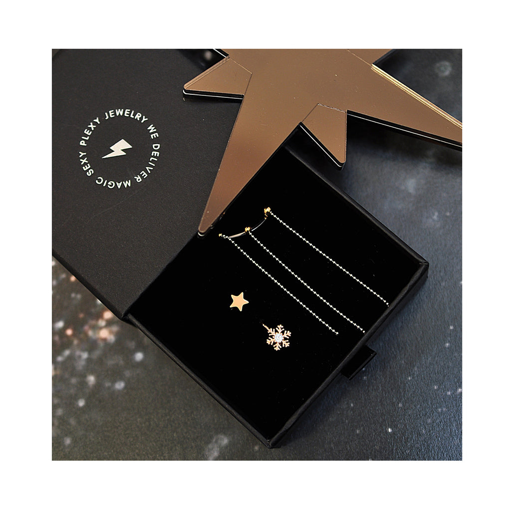 GIFT BOX snow shower rosegold magic