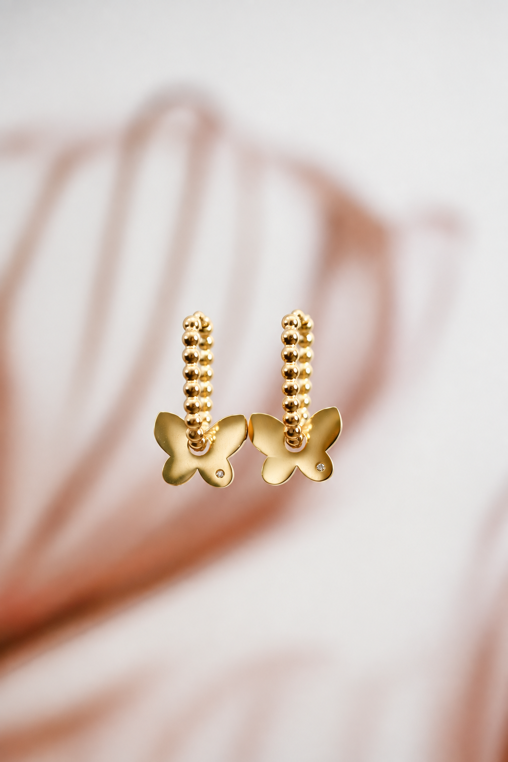 BUTTERFLY dot oval hoops / BUTTERFLY dot ovalni ringovi