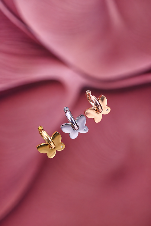 Butterfly mini hoops butterfly mini ringovi