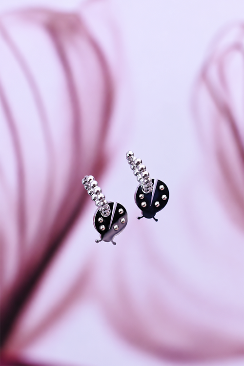 LADYBUG dot classic hoops / LADYBUG dot klasični ringovi