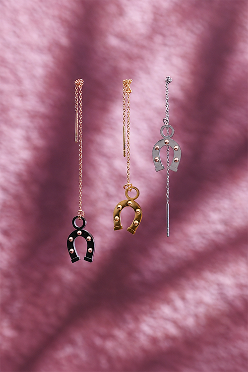 Horse whisperer chain earrings horse whisperer visece nausnice