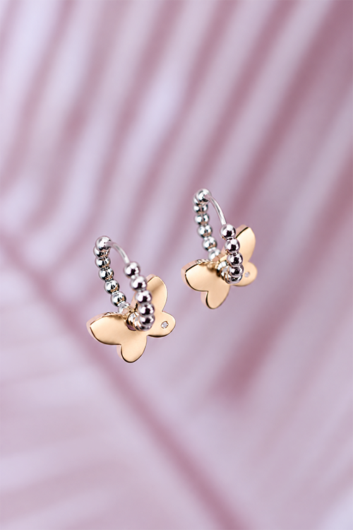 BUTTERFLY dot classic hoops / BUTTERFLY dot klasični ringovi