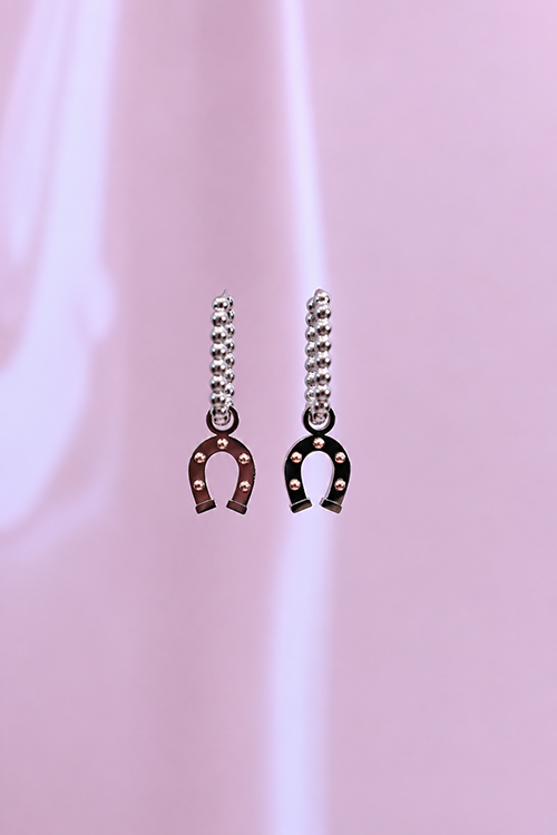 HORSE WHISPERER dot oval hoops / HORSE WHISPERER dot ovalni ringovi