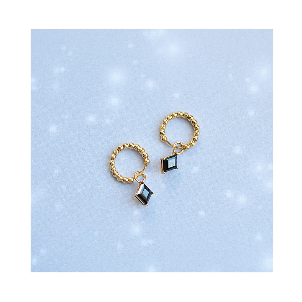 BLACK ROCK dot classic hoops / BLACK ROCK dot klasični ringovi