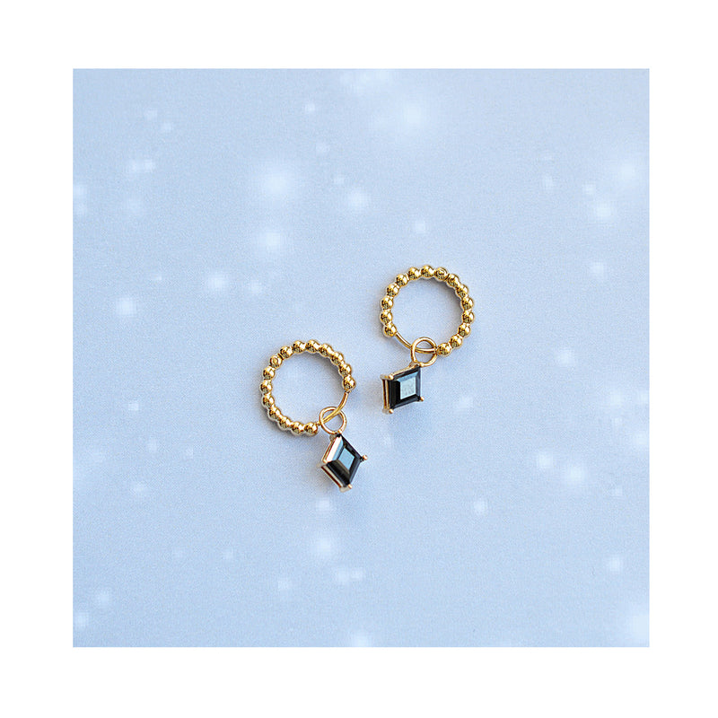 BLACK ROCK dot classic hoops / BLACK ROCK dot klasični ringovi