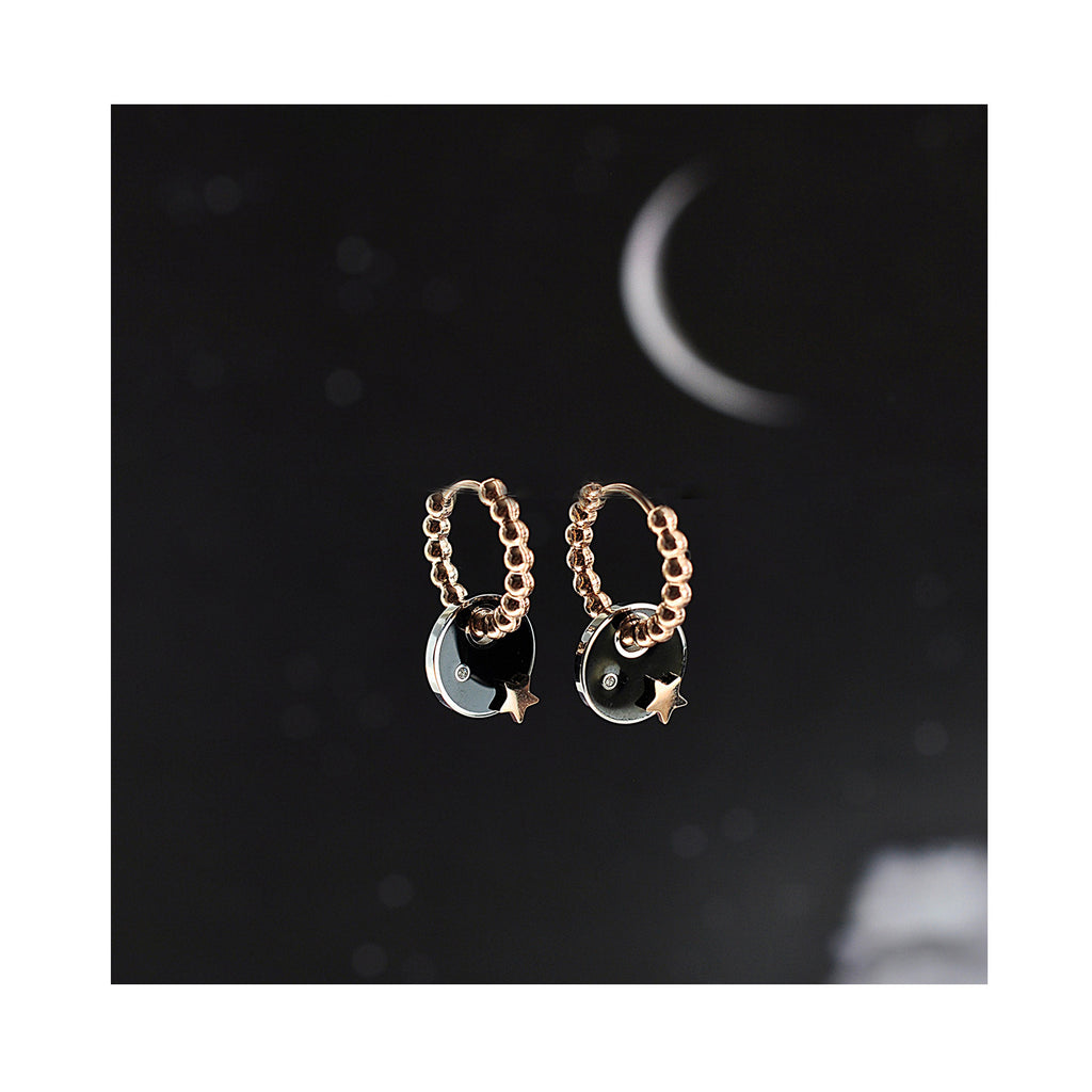 GREAT DARK SPOT dot classic hoops / GREAT DARK SPOT dot klasični ringovi