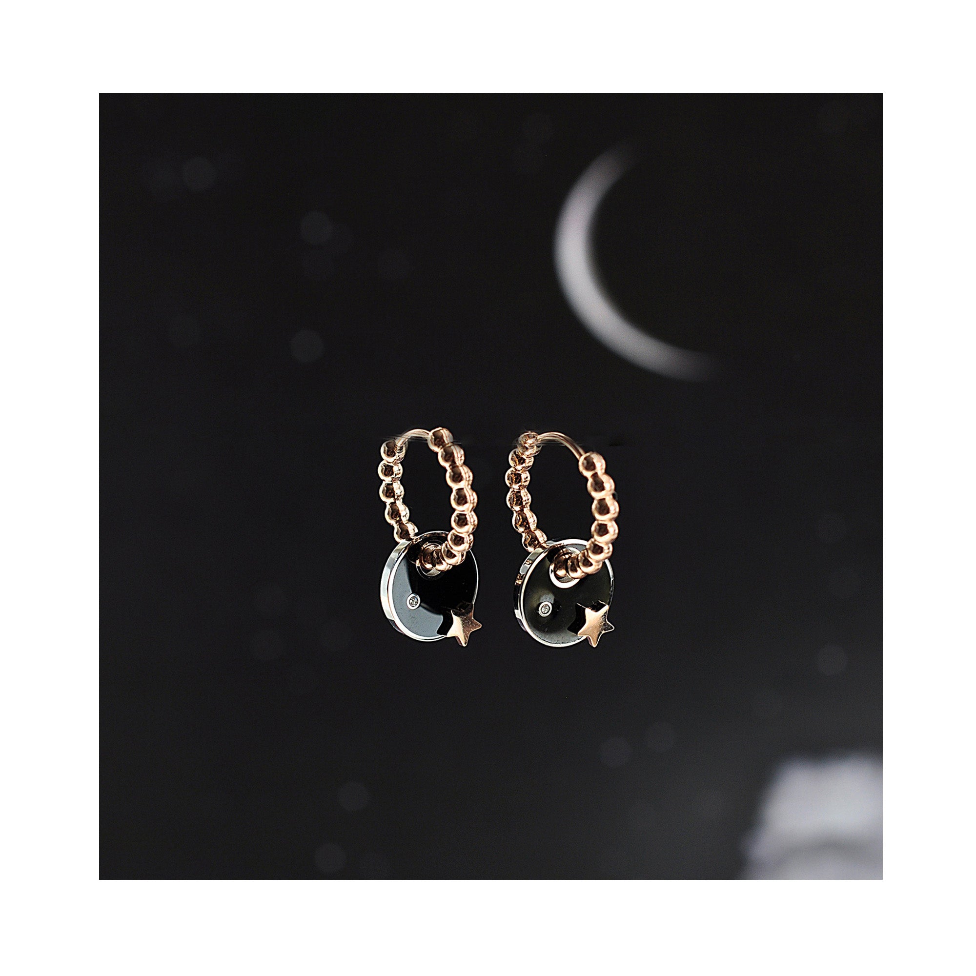 GREAT DARK SPOT dot classic hoops / GREAT DARK SPOT dot klasični ringovi