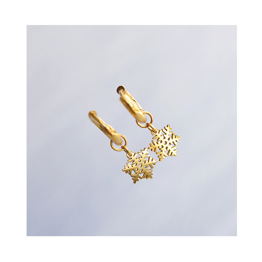 SNOWFLAKE mini hoops / SNOWFLAKE mini ringovi