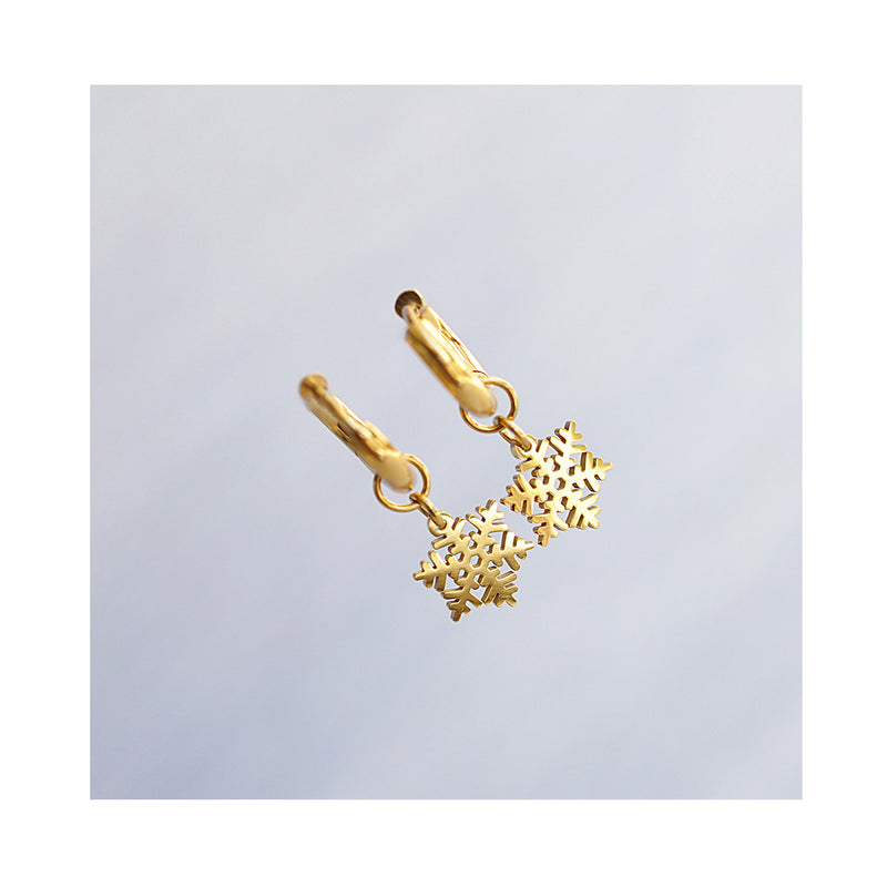 SNOWFLAKE mini hoops / SNOWFLAKE mini ringovi
