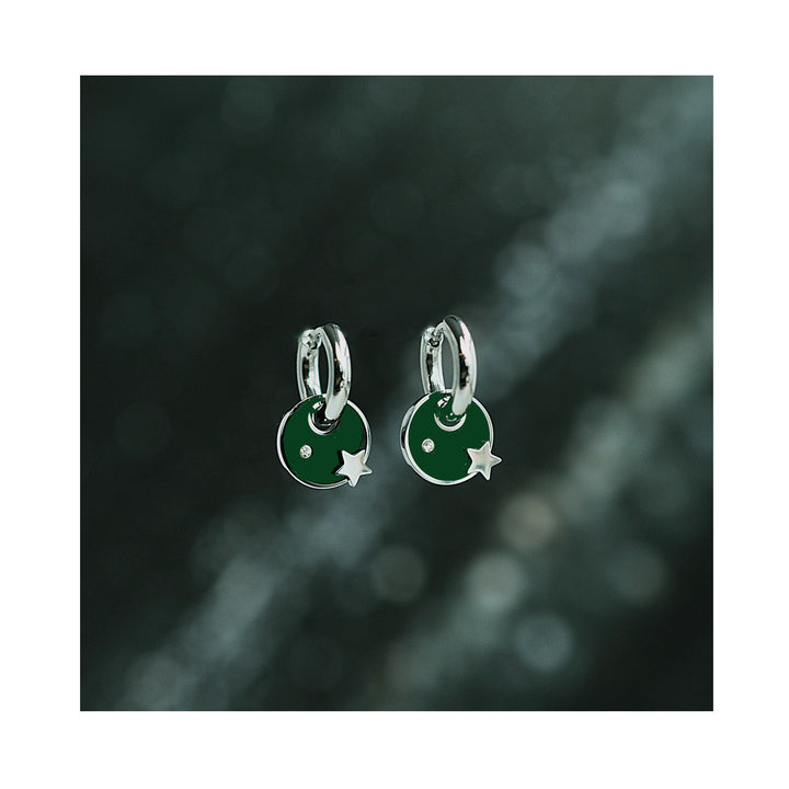 GREAT GREEN SPOT mini hoops / GREAT GREEN SPOT mini ringovi