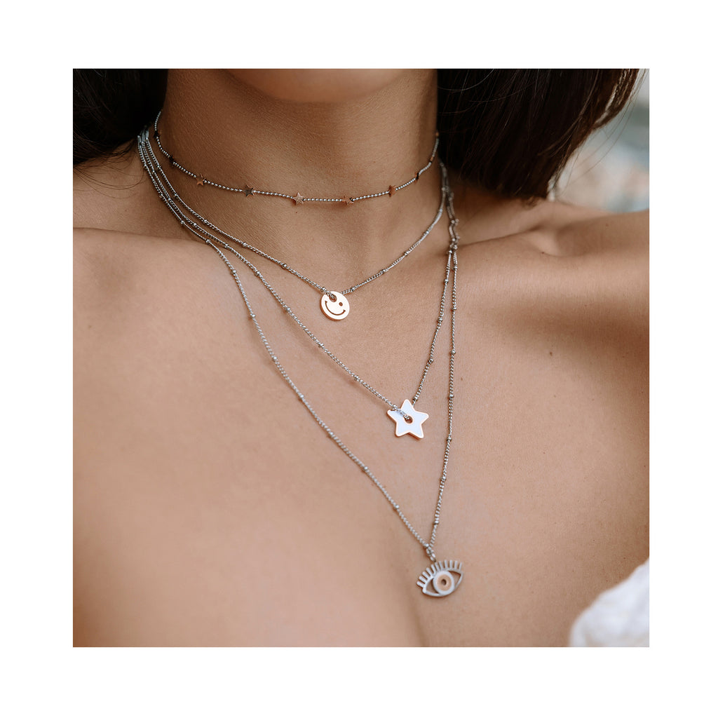 SANTORINI dreifache Halskette / SANTORINI trostruka ogrlica