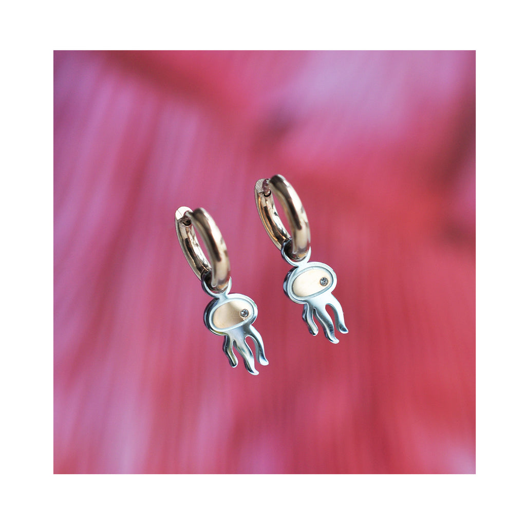 JELLY BABY mini hoops / JELLY BABY mini ring