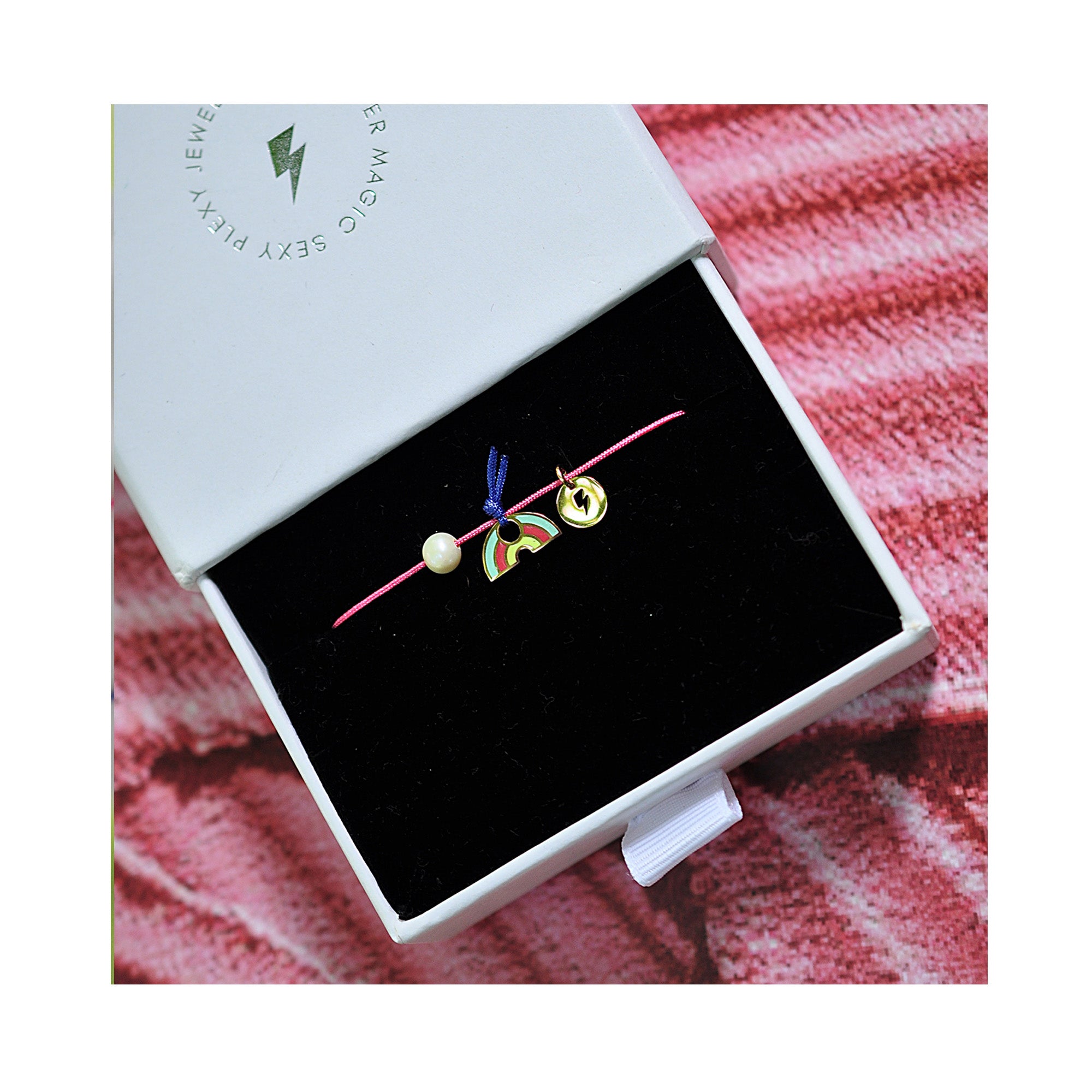 RAINBOW SANGRIA thin string bracelet / RAINBOW SANGRIA narukvica trakica