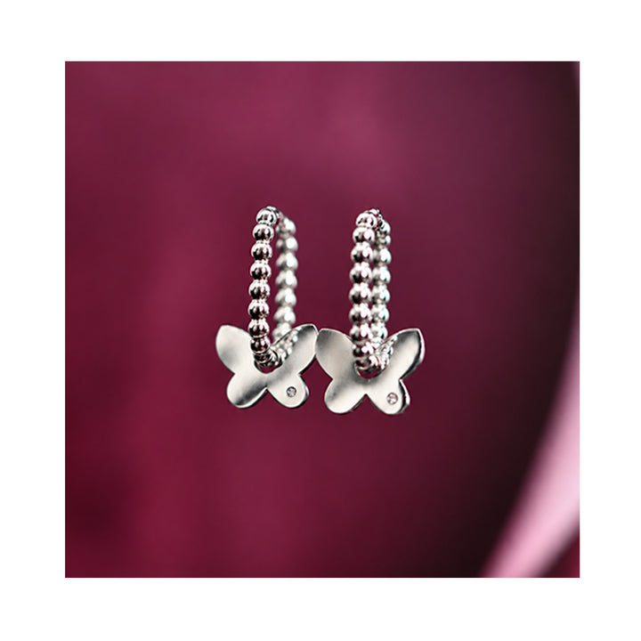 BUTTERFLY dot oval hoops / BUTTERFLY dot ovalni ringovi