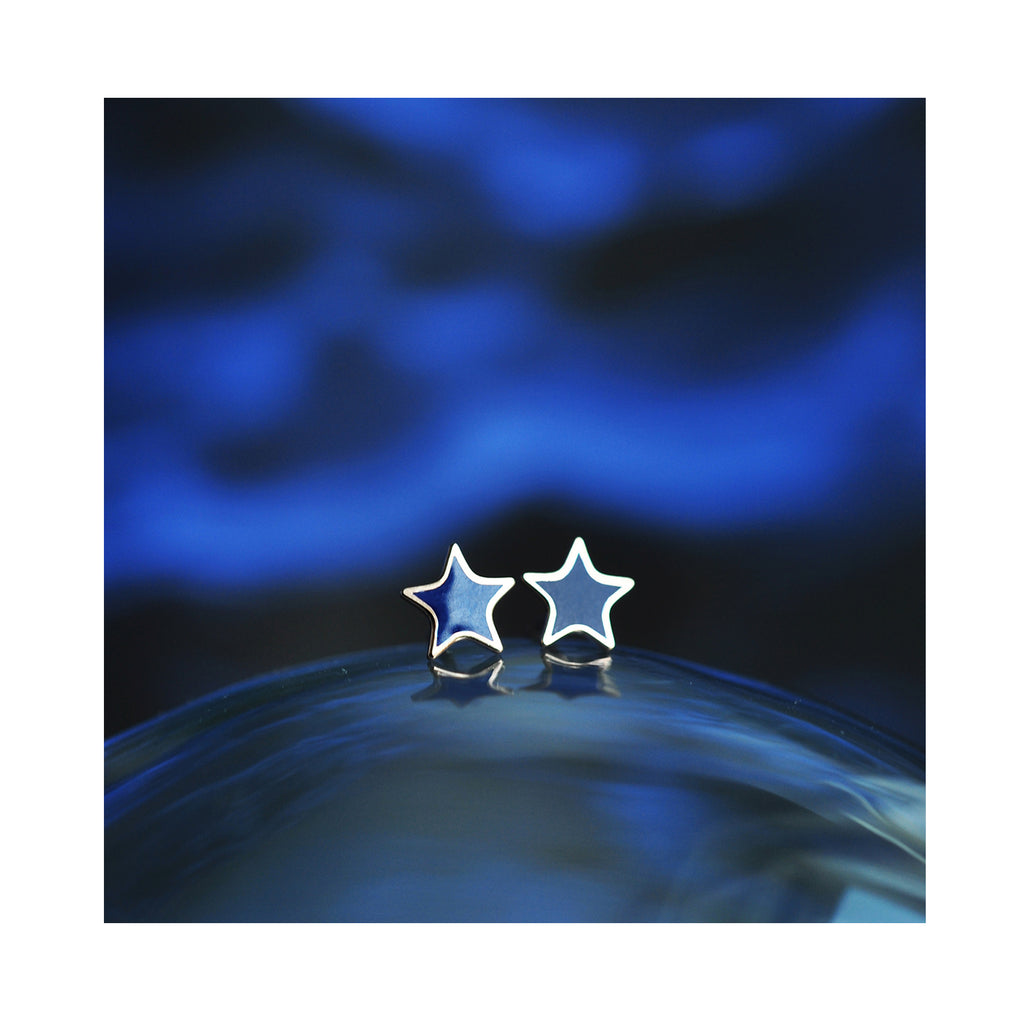BLUE SKY tiny star earrings